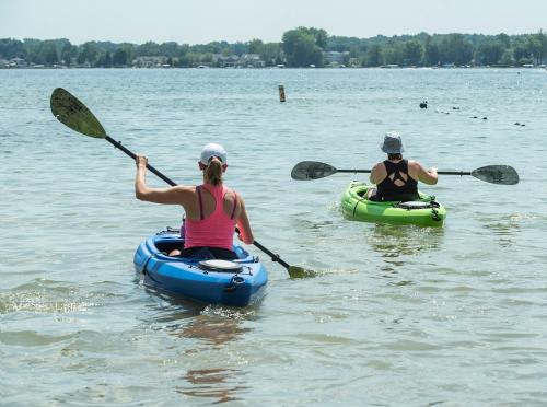 Kayaking in Trine Recreational Area